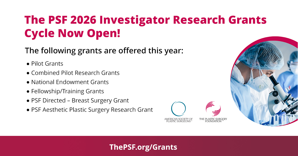 Research Fellowships The Plastic Surgery Foundation